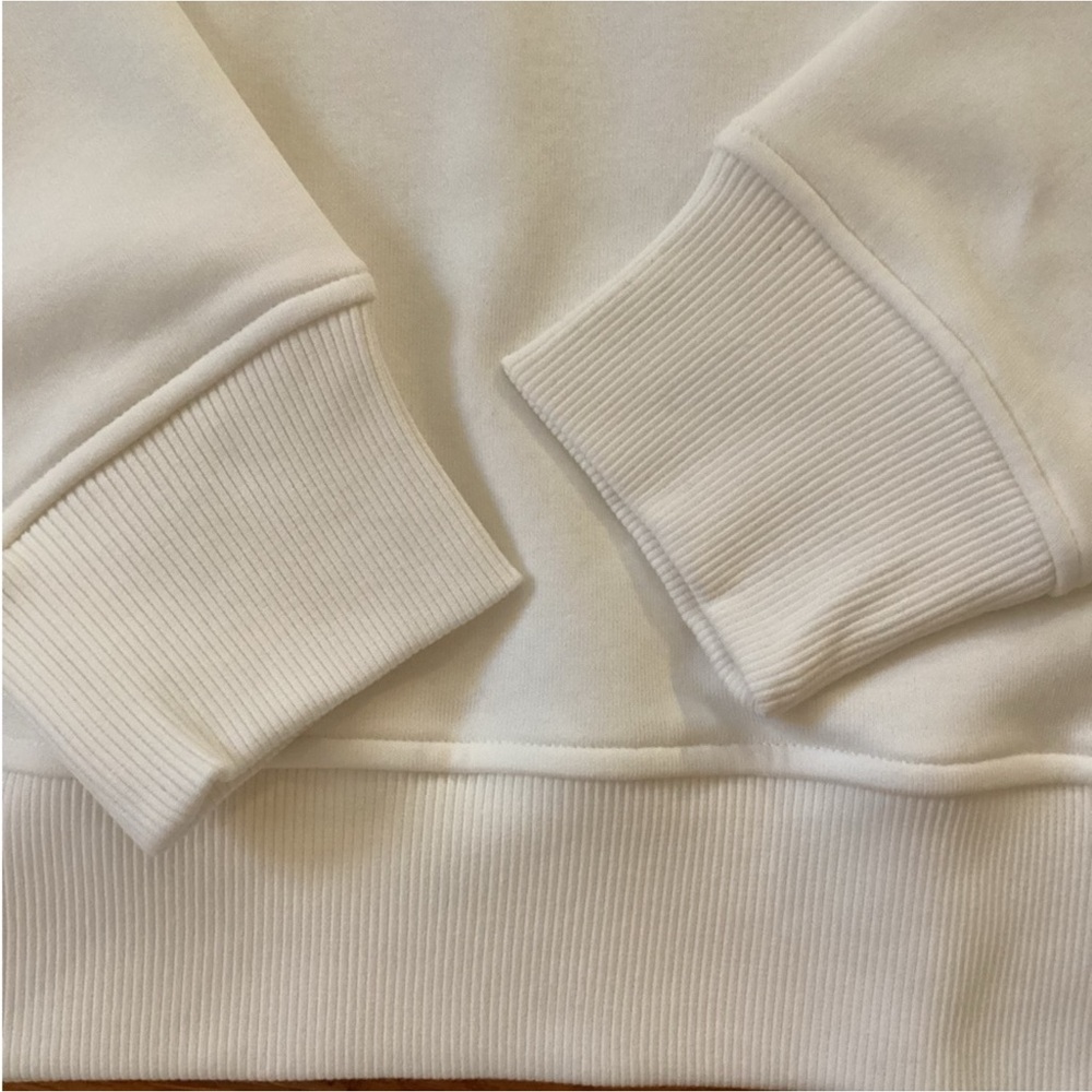 NWT BANANA REPUBLIC FLEECE - DOLMAN DROP SHOULDER W RIB NECK DETAIL MID WEIGHT - Picture 6 of 16